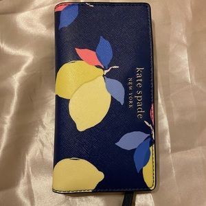 cameron lemon zest small l-zip bifold wallet